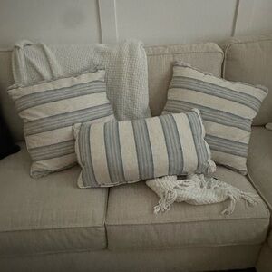 Set of 3 throw pillows from Bassett furniture